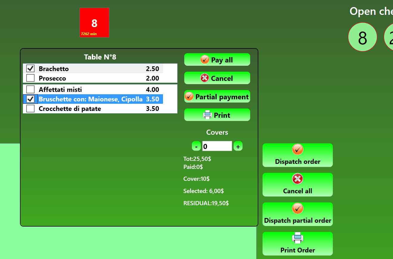 Checks interface