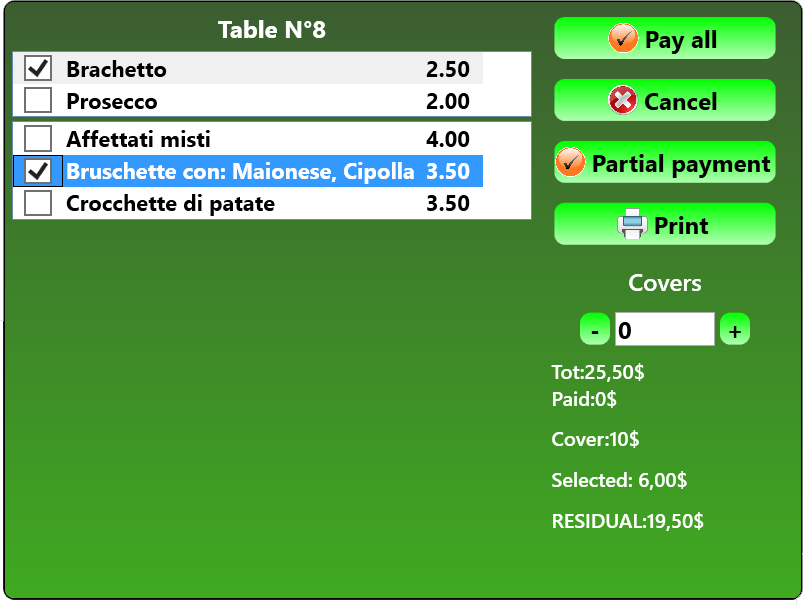 Interface de Compte
